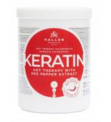 Kallos Hot Therapy Keratín Maska s extraktom z papriky 1000ml