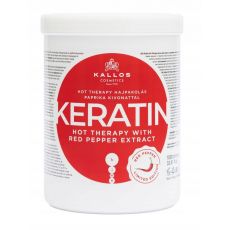 Kallos Hot Therapy Keratín Maska s extraktom z papriky 1000ml